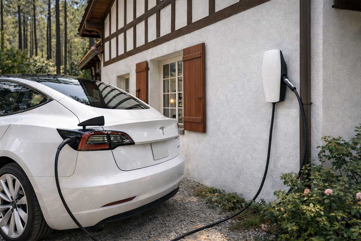 Installation de borne de recharge IRVE pour véhicule électrique au Pays Basque et sud des Landes